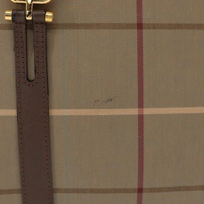 Burberry Nova check boston bag Canvas, BEIGE, CANVAS, Handbag