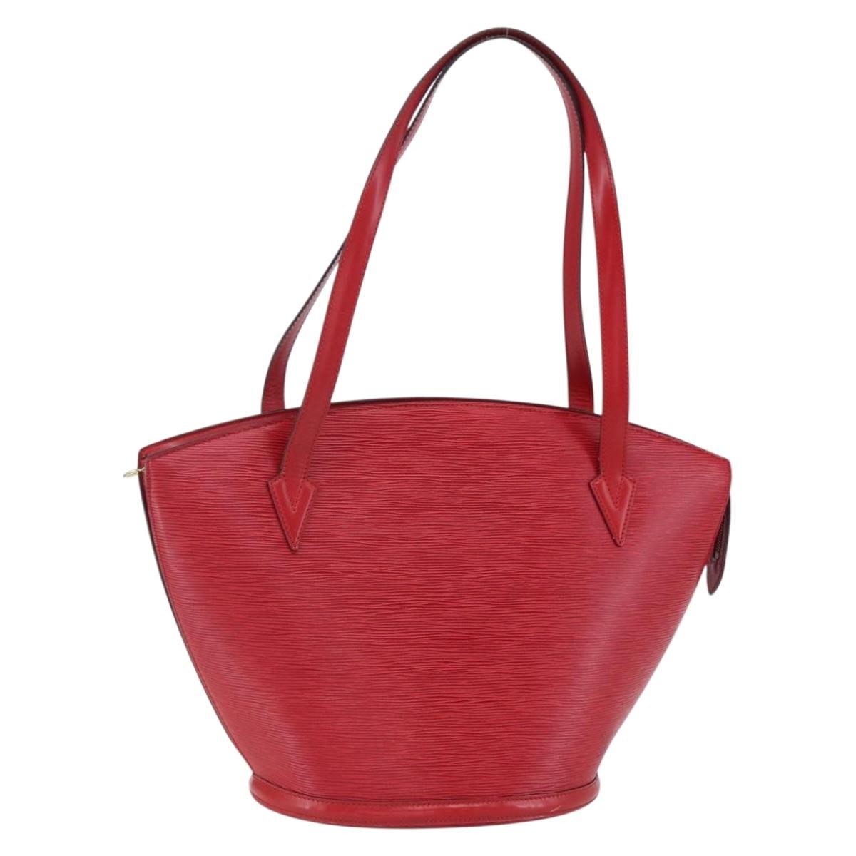 Louis Vuitton Saint Jacques Handbag Epi Leather, RED, LEATHER, Shoulder bag