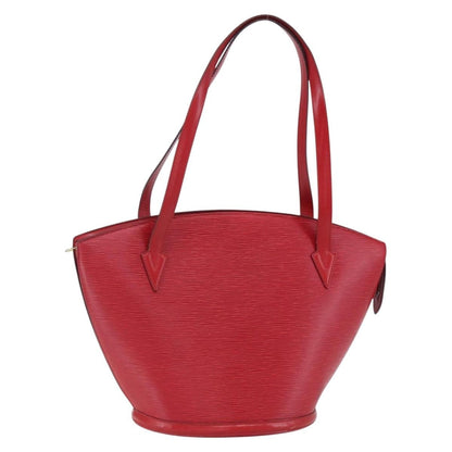 Louis Vuitton Saint Jacques Handbag Epi Leather, RED, LEATHER, Shoulder bag