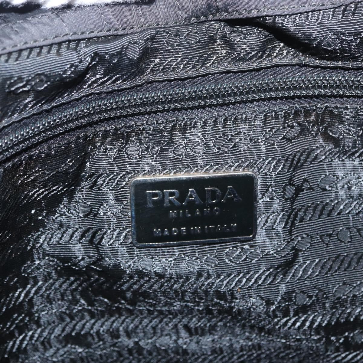 Prada Vintage Handbag Tessuto, Black, Nylon, Handbag