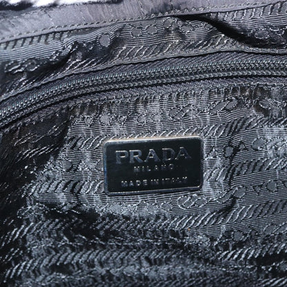 Prada Vintage Handbag Tessuto, Black, Nylon, Handbag