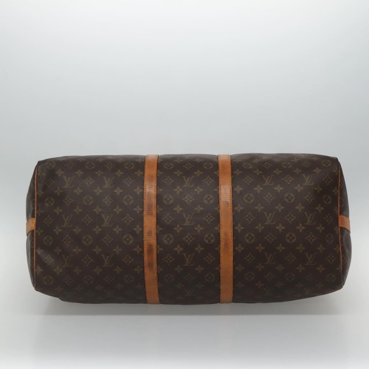Louis Vuitton Keepall Bandouliere Bag Monogram Canvas, BROWN, CANVAS, Travel bag