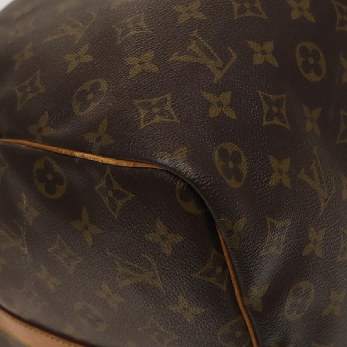 Louis Vuitton Keepall Bandouliere Bag Monogram Canvas, BROWN, CANVAS, Travel bag