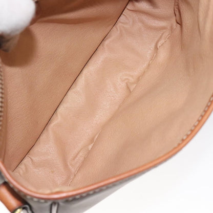 Celine Vintage Macadam Shoulder Bag Canvas, BEIGE, PVC, Shoulder bag