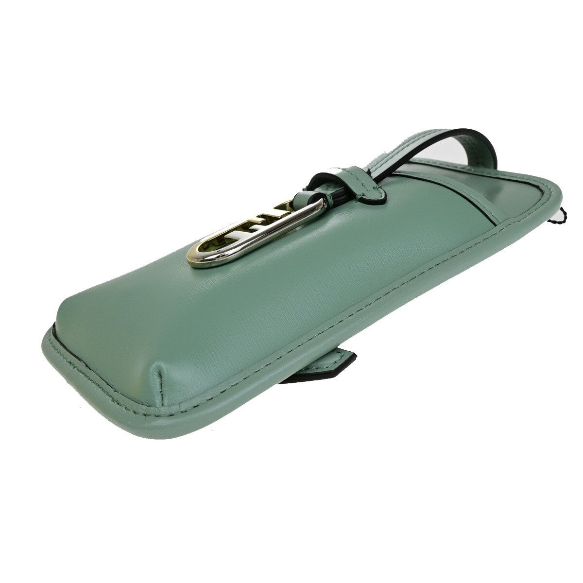 Fendi Smartphone Case leather, GREEN, LEATHER, Tech accessory