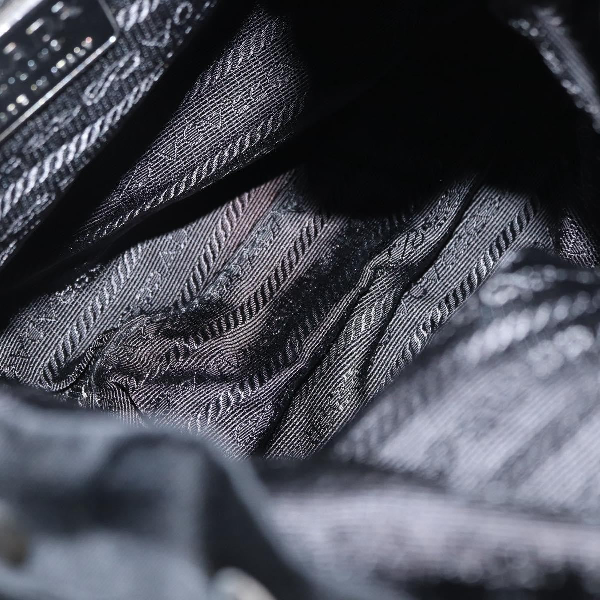 Prada Double Front Pocket Backpack Tessuto, BLACK, NYLON, Backpack