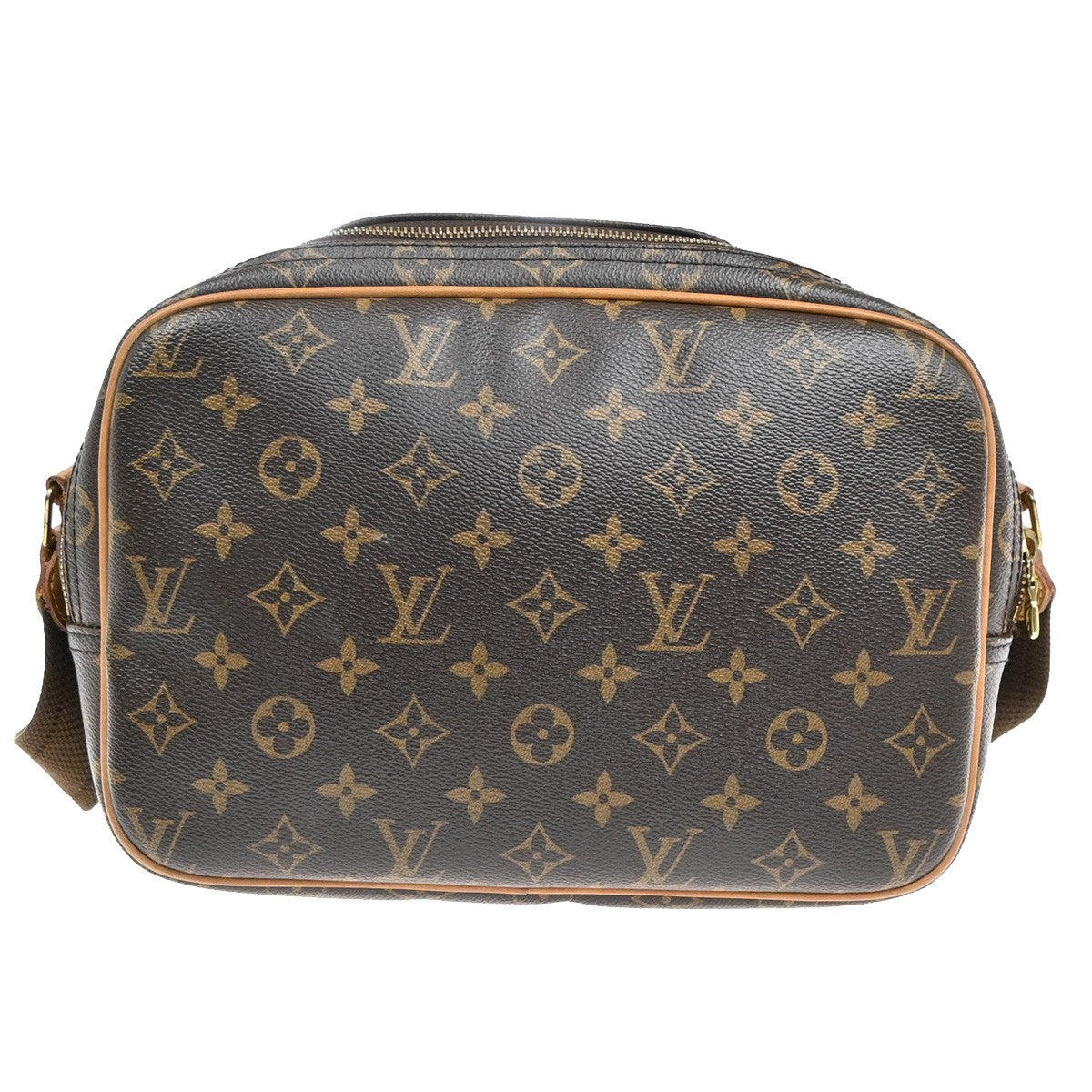 Louis Vuitton Reporter Bag Monogram Canvas, BROWN, CANVAS, Crossbody bag