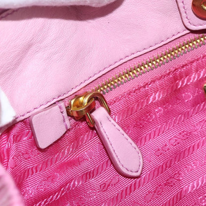 Prada Bow Tote Tessuto with Leather, PINK, NYLON, Tote bag