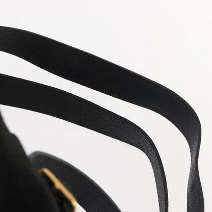 Gucci Vintage Bamboo Backpack Suede, BLACK, SUEDE, Backpack