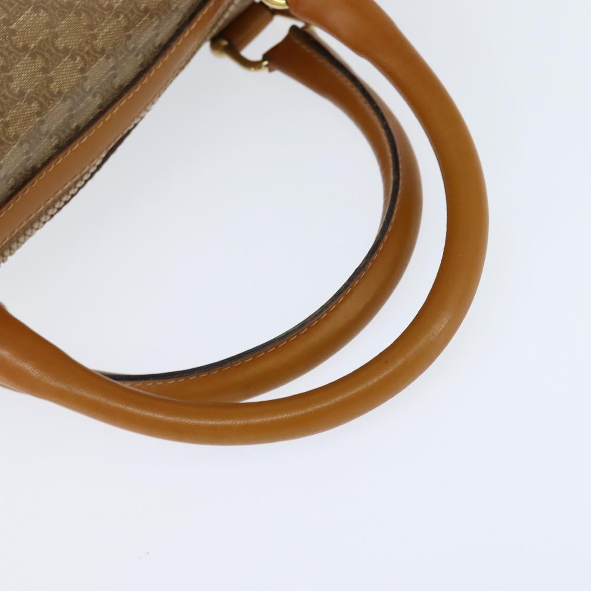 Celine Vintage Duffle Bag Macadam Coated Canvas, BEIGE, CANVAS, Handbag