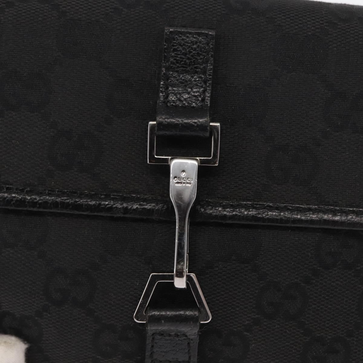 Gucci Vintage Jackie Waist Bag GG Canvas, BLACK, CANVAS, Shoulder bag