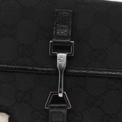 Gucci Vintage Jackie Waist Bag GG Canvas, BLACK, CANVAS, Shoulder bag