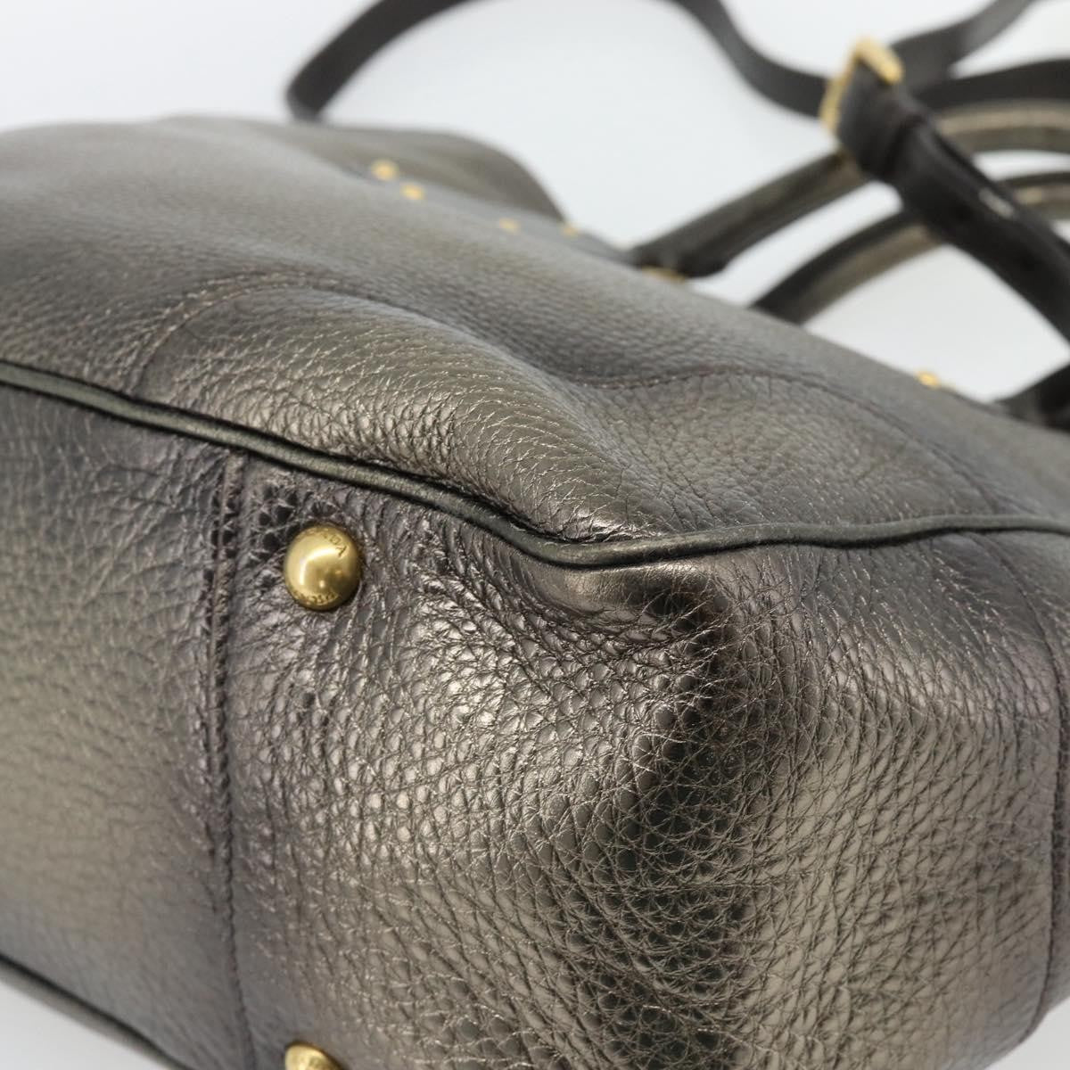 Prada Braided Handle Open Tote Vitello Daino, Gold, Leather, Tote Bag