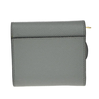 Christian Dior Saddle Trifold Flap Wallet Leather, BLUE, LEATHER, Wallets