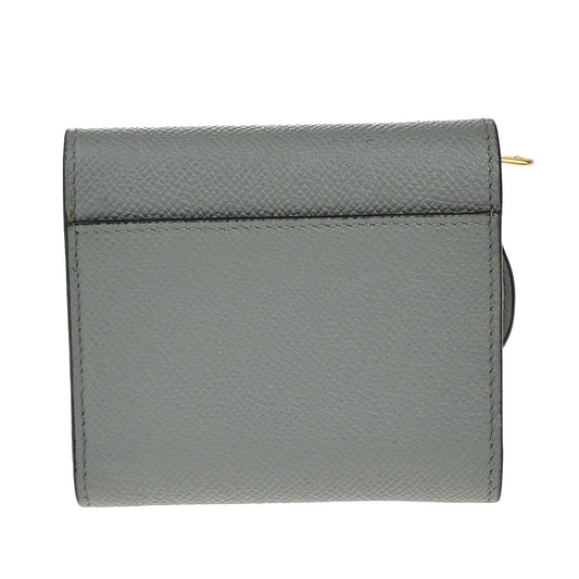 Christian Dior Saddle Trifold Flap Wallet Leather, BLUE, LEATHER, Wallets