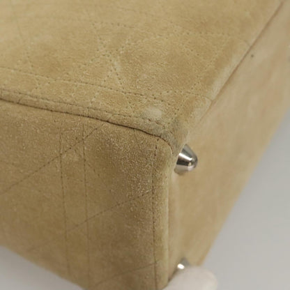 Christian Dior Lady Dior Bag Cannage Quilt Suede, BEIGE, SUEDE, Handbag
