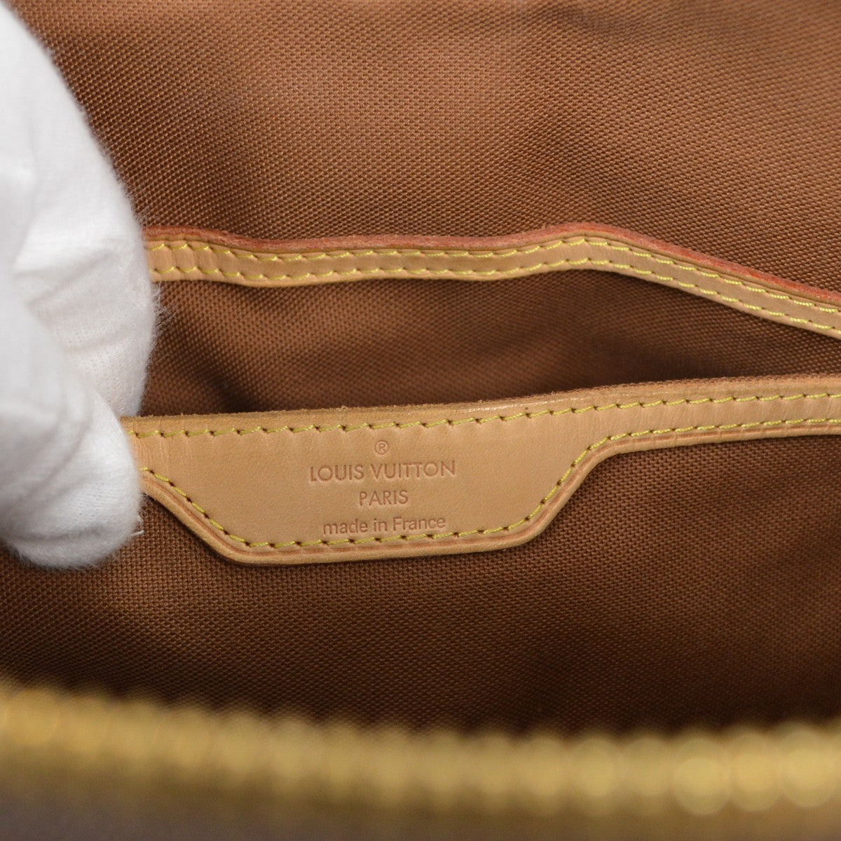 Louis Vuitton Palermo Handbag Monogram Canvas, BROWN, CANVAS, Tote bag