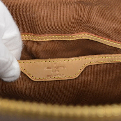 Louis Vuitton Palermo Handbag Monogram Canvas, BROWN, CANVAS, Tote bag