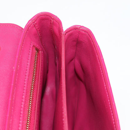 Celine C Bag Quilted Leather, PINK, LEATHER, Handbag