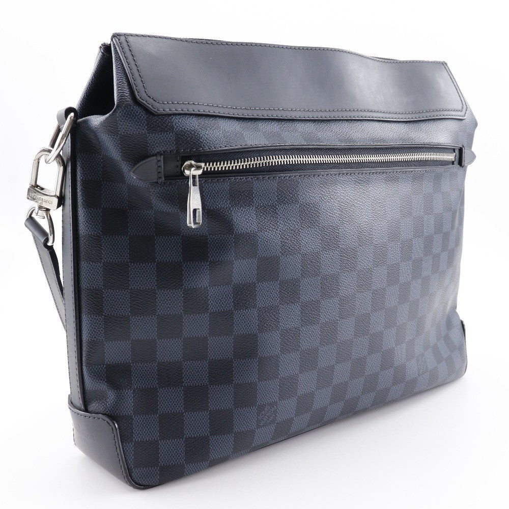 Louis Vuitton Greenwich Messenger Bag Damier Cobalt, BLACK, CANVAS, Shoulder bag