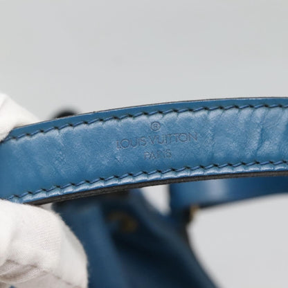 Louis Vuitton Petit Noe Handbag Epi Leather, BLUE, LEATHER, Handbag