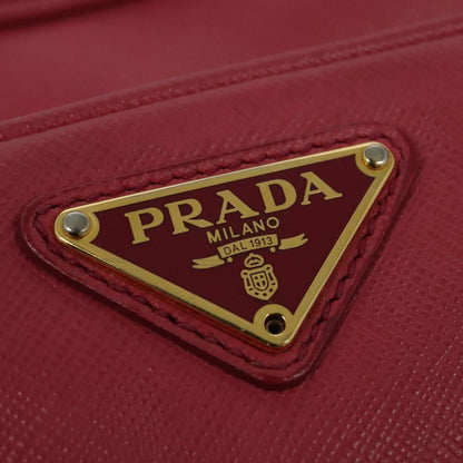 Prada Front Pocket Crossbody Bag Saffiano Leather, PINK, LEATHER, Shoulder bag