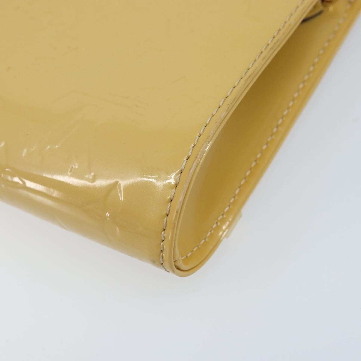 Louis Vuitton Ana Bag Monogram Vernis, YELLOW, PATENT_LEATHER, Clutche & pouche