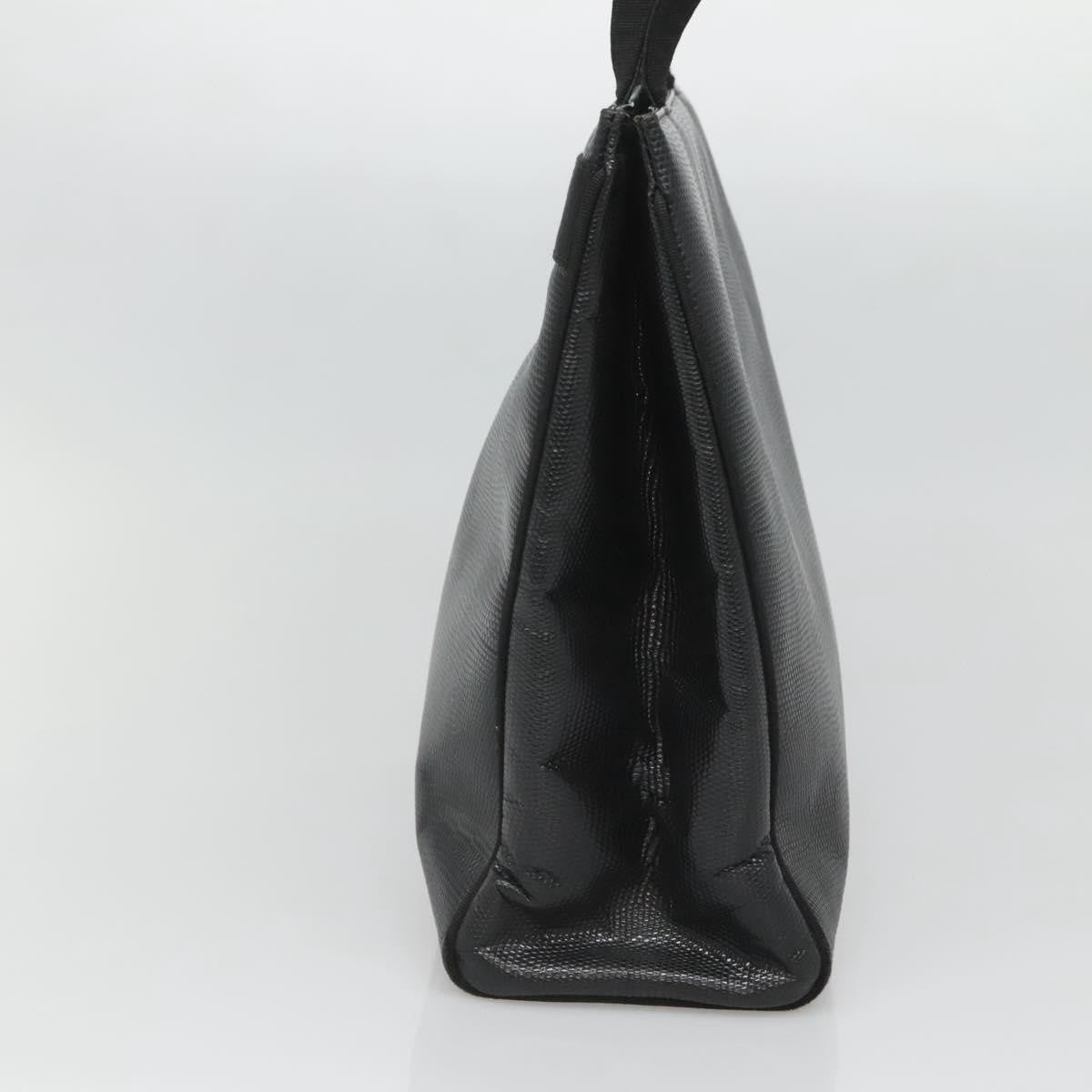 Salvatore Ferragamo Vintage Vara Bow Tote Lizard Embossed Leather, BLACK, LEATHER, Tote bag