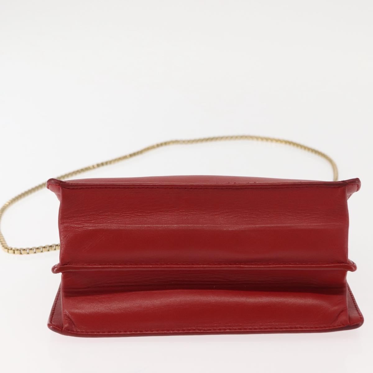 Salvatore Ferragamo Thalia Shoulder Bag Leather, RED, LEATHER, Shoulder bag