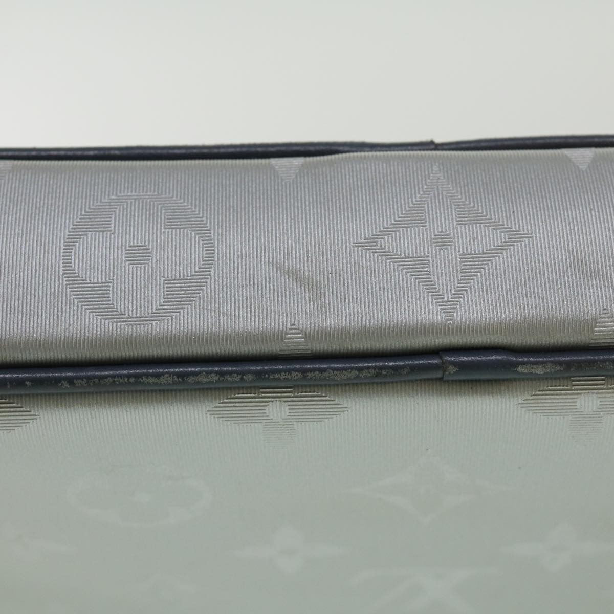 Louis Vuitton Alpha Clutch Limited Edition Monogram Satellite Canvas, SILVER, NYLON, Clutche & pouche