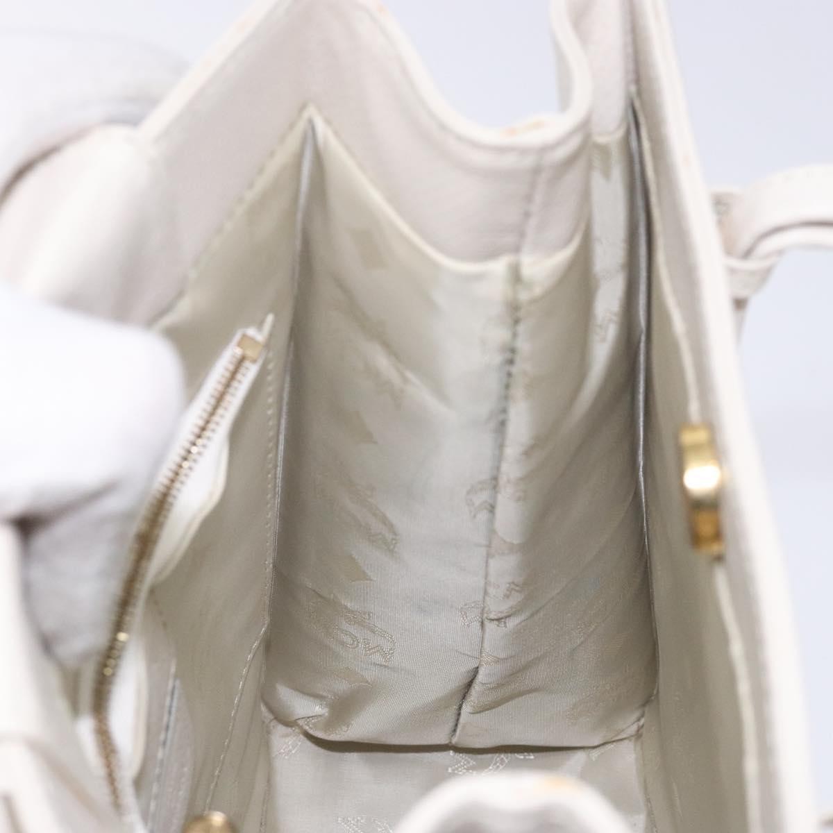 MCM Vintage Shoulder Bag Leather, WHITE, LEATHER, Shoulder bag