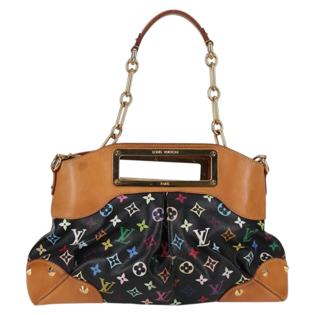 Louis Vuitton Judy Handbag Monogram Multicolor, BLACK, CANVAS, Handbag