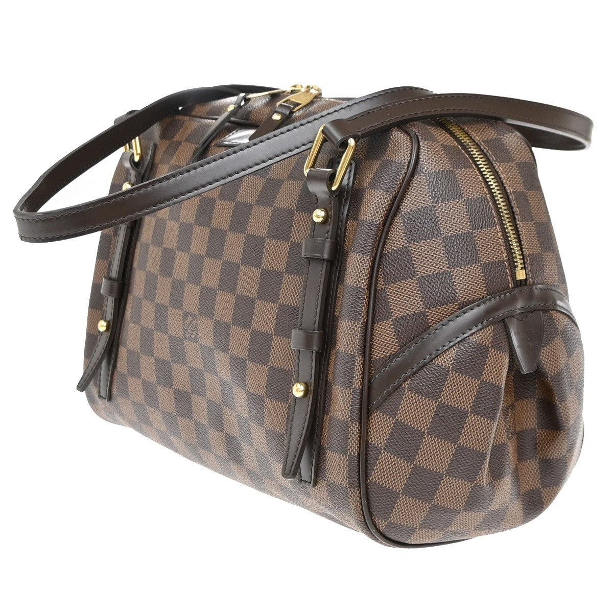 Louis Vuitton Rivington Satchel Damier, BROWN, CANVAS, Shoulder bag