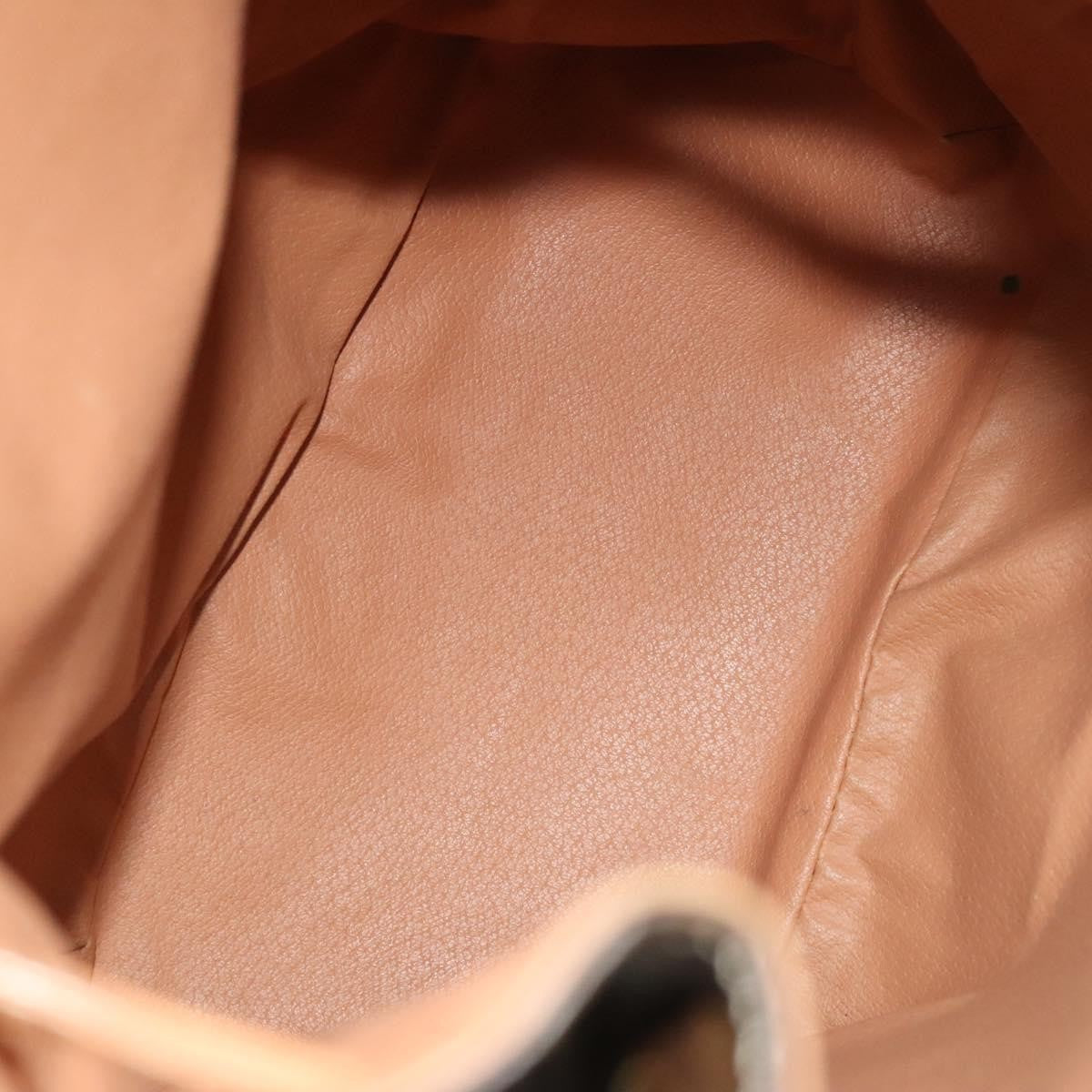 Celine Vintage Drawstring Flap Backpack Macadam Coated Canvas, BROWN, CANVAS, Backpack