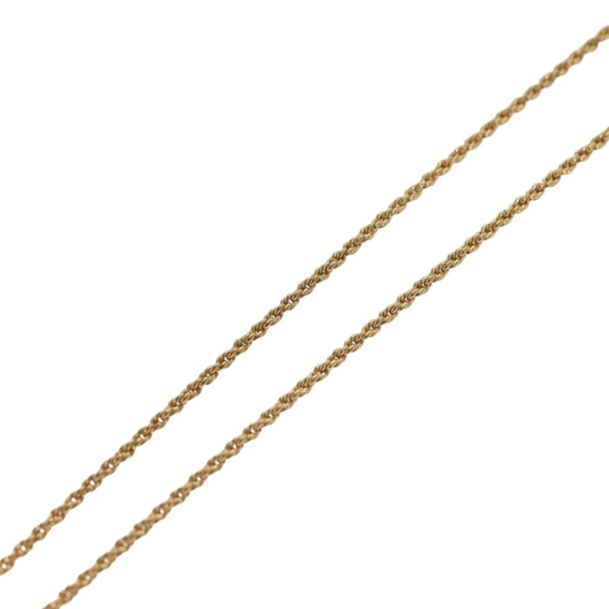 Christian Dior CD Pendant Necklace Metal, GOLD, METAL, Necklace