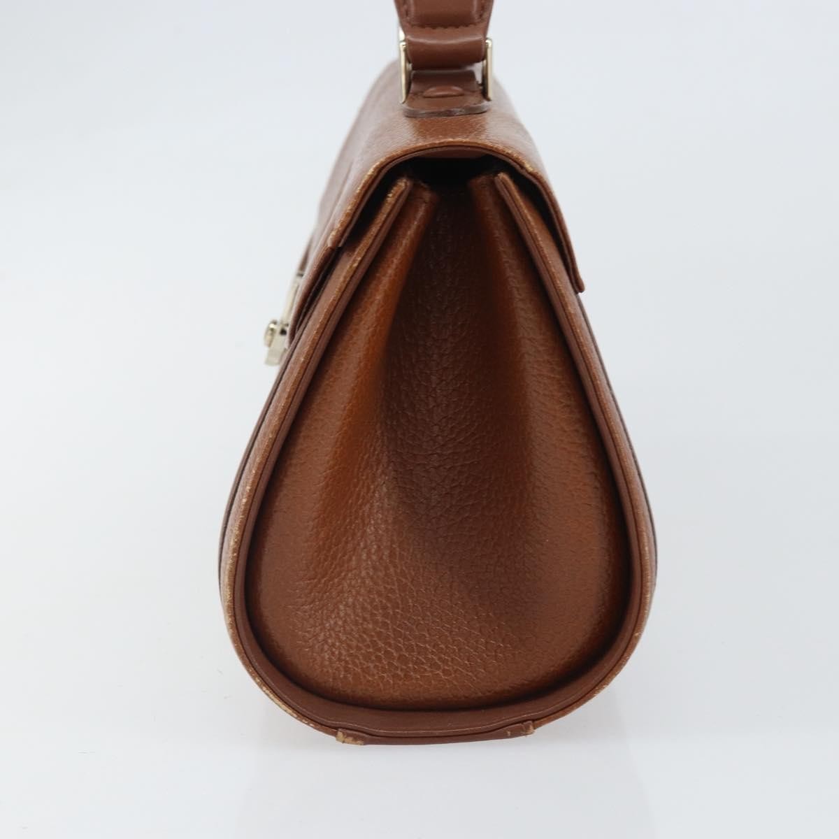 Burberry Vintage Handbag Leather, BROWN, LEATHER, Handbag
