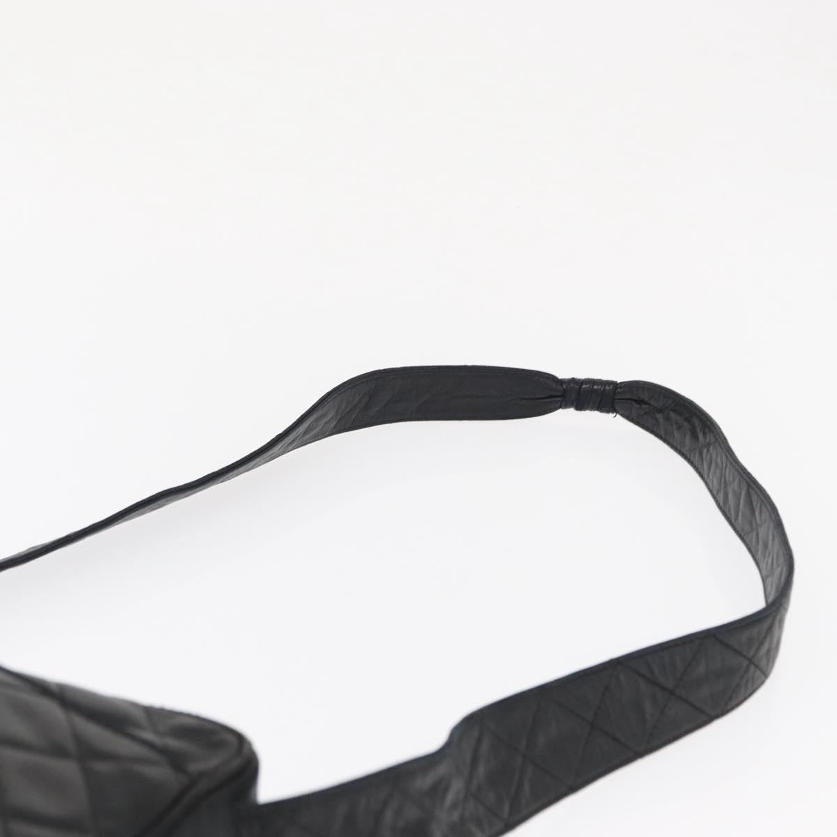 Chanel Vintage Front Pocket Camera Bag Leather, Black, Leather, Shoulder Bag