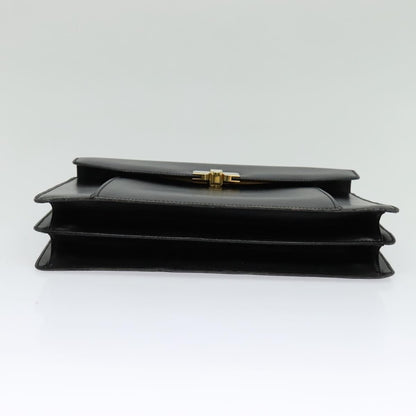 Bally Vintage Handbag Leather, BLACK, LEATHER, Handbag