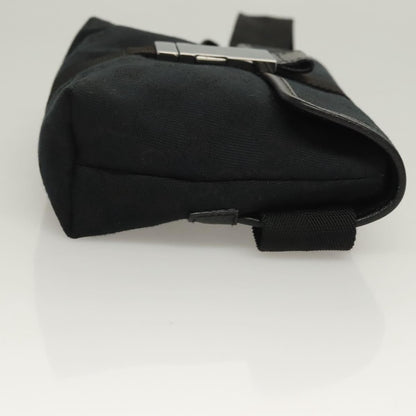 Gucci Buckle Belt Bag GG Canvas, Black, Canvas, Belt