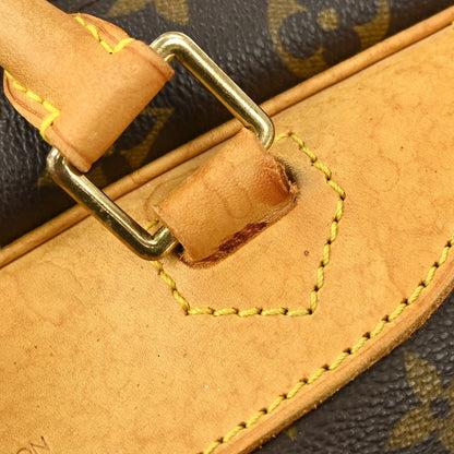 Louis Vuitton Deauville Handbag Monogram Canvas, BROWN, CANVAS, Handbag
