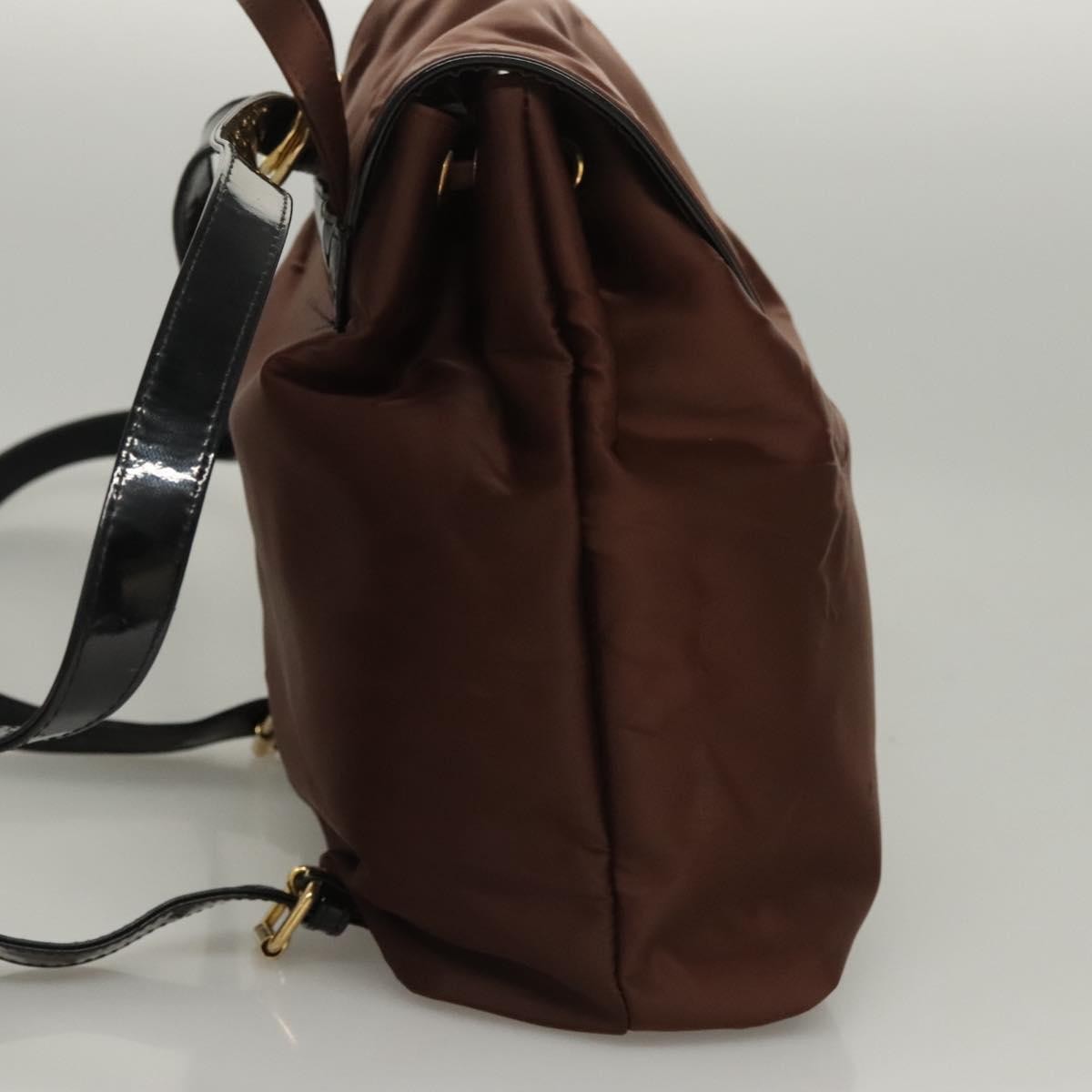 Balenciaga Vintage Backpack Nylon, BROWN, NYLON, Backpack