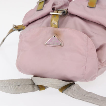 Prada Double Front Pocket Backpack Tessuto, PINK, NYLON, Backpack