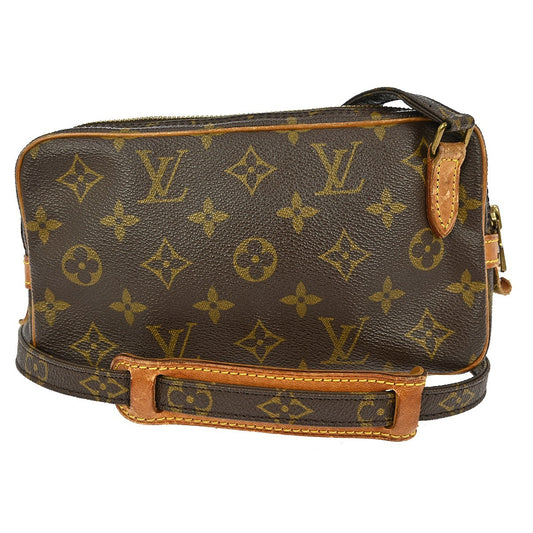 Louis Vuitton Pochette Marly Bandouliere Bag Monogram Canvas, BROWN, CANVAS, Shoulder bag