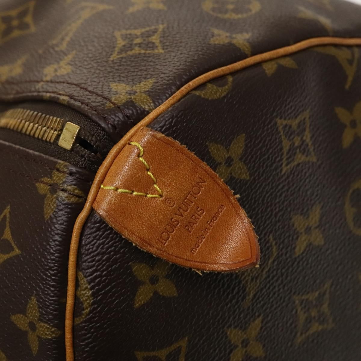 Louis Vuitton Keepall Bag Monogram Canvas, BROWN, CANVAS, Travel bag