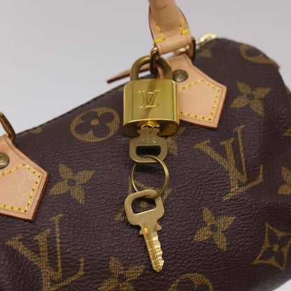 Louis Vuitton Speedy Mini HL Handbag Monogram Canvas, BROWN, CANVAS, Handbag