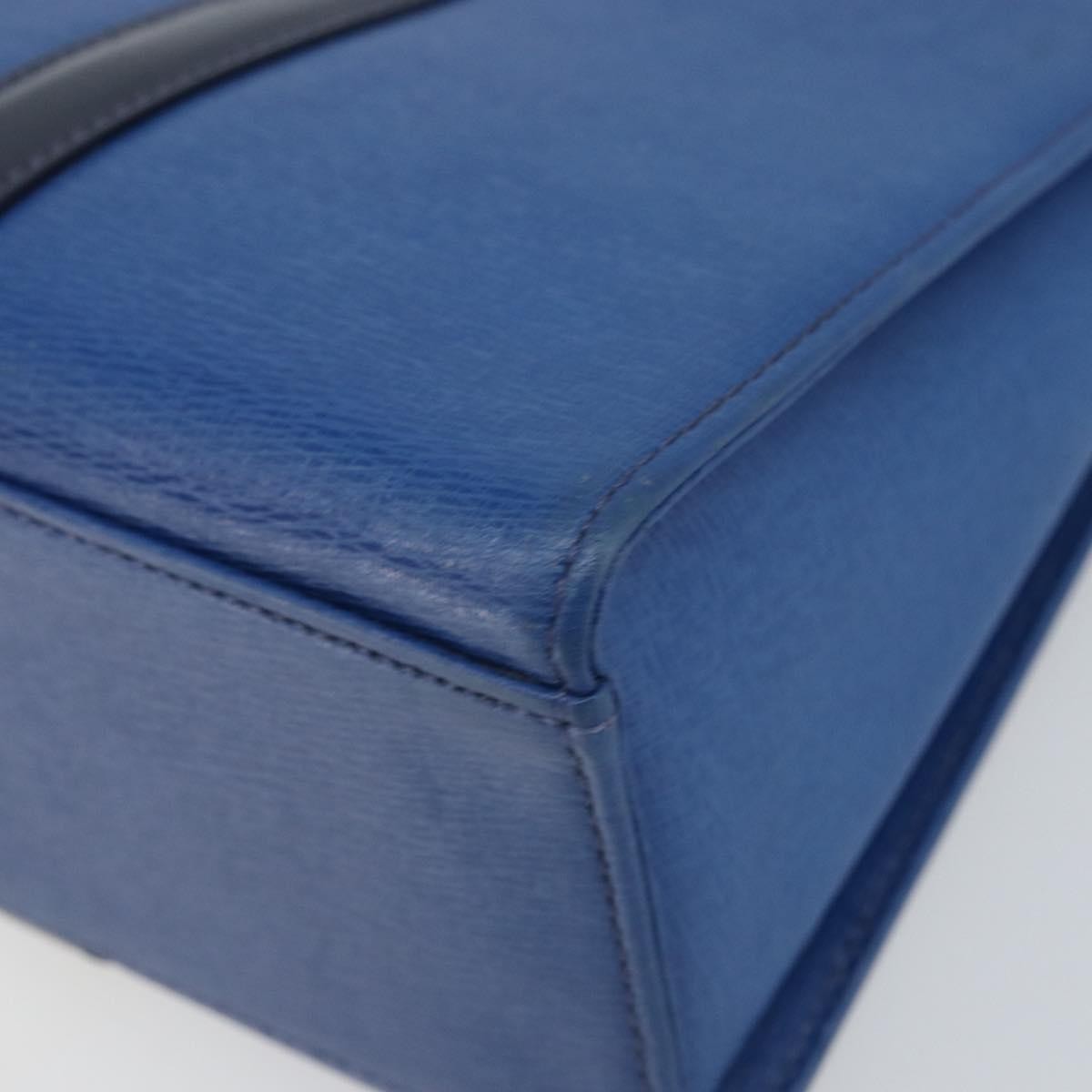 Burberry Vintage Handbag Leather, Blue, Leather, Handbag