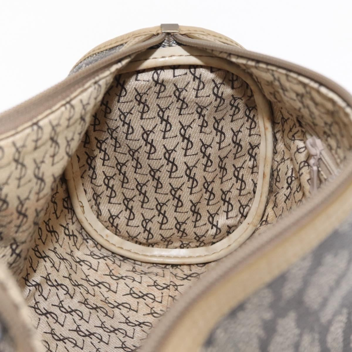Saint Laurent Vintage Handbag Leather, BEIGE, LEATHER, Handbag