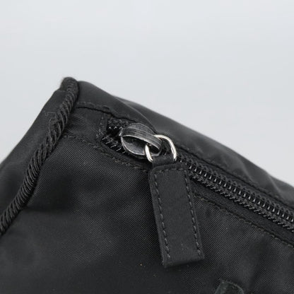 Prada Zip Pouch Tessuto, BLACK, NYLON, Clutche & pouche