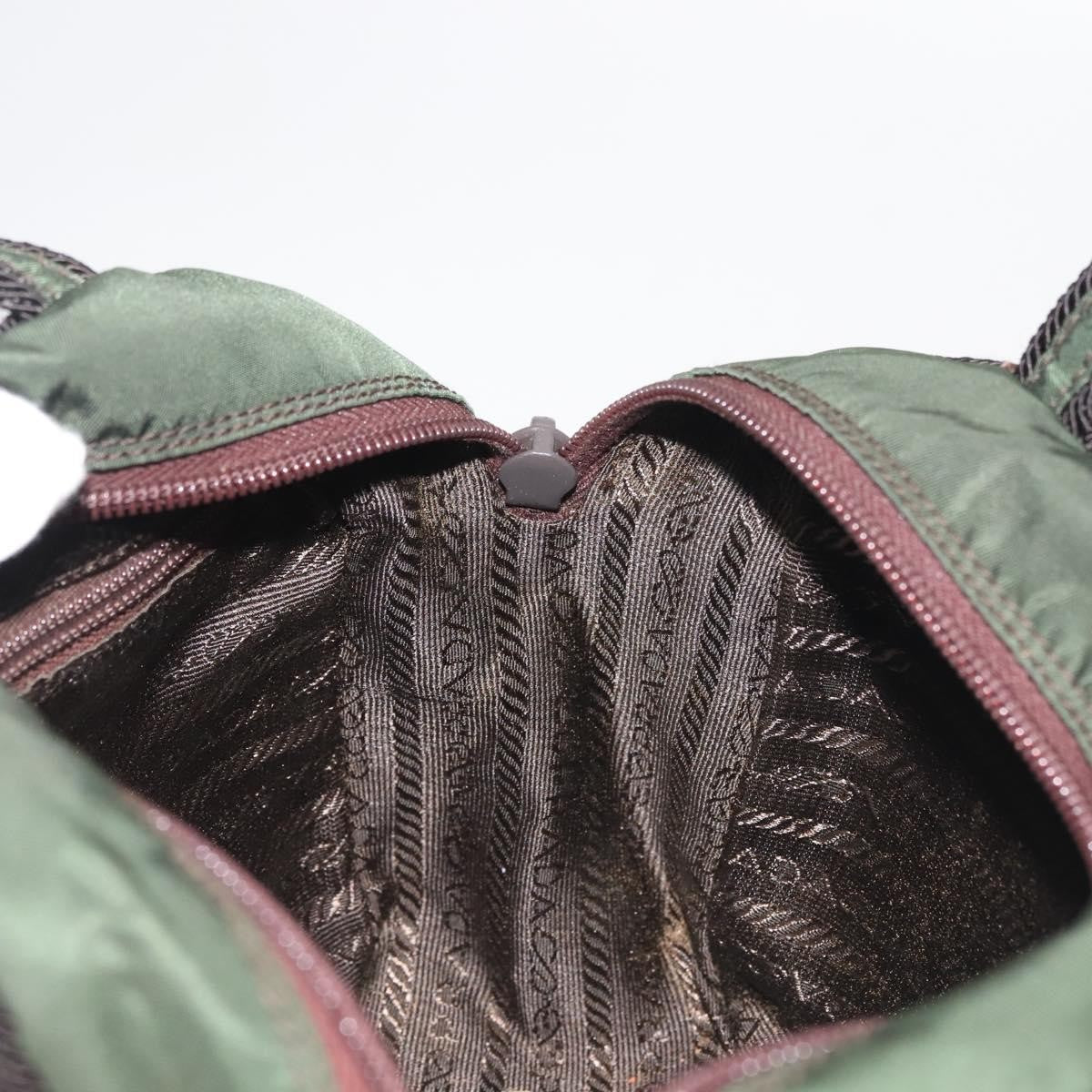 Prada Vintage Handbag Tessuto, Khaki, Nylon, Handbag