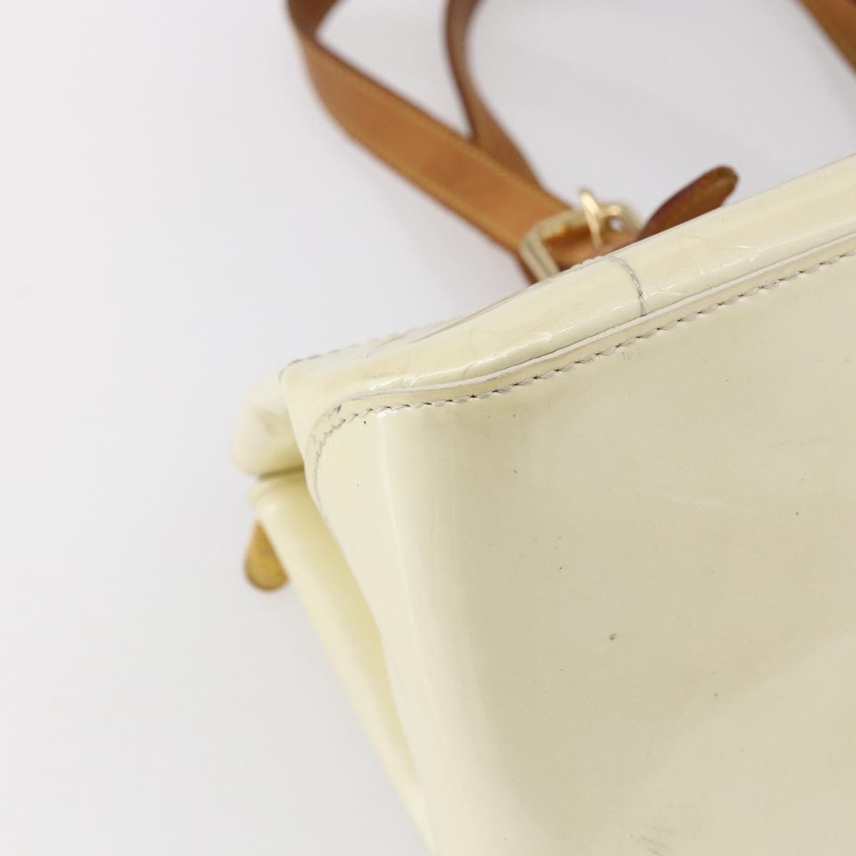Louis Vuitton Rosewood Avenue Handbag Monogram Vernis, BEIGE, PATENT_LEATHER, Shoulder bag
